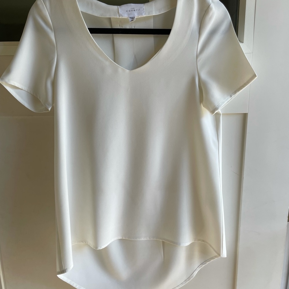 Coverii White Blouse Sz Small